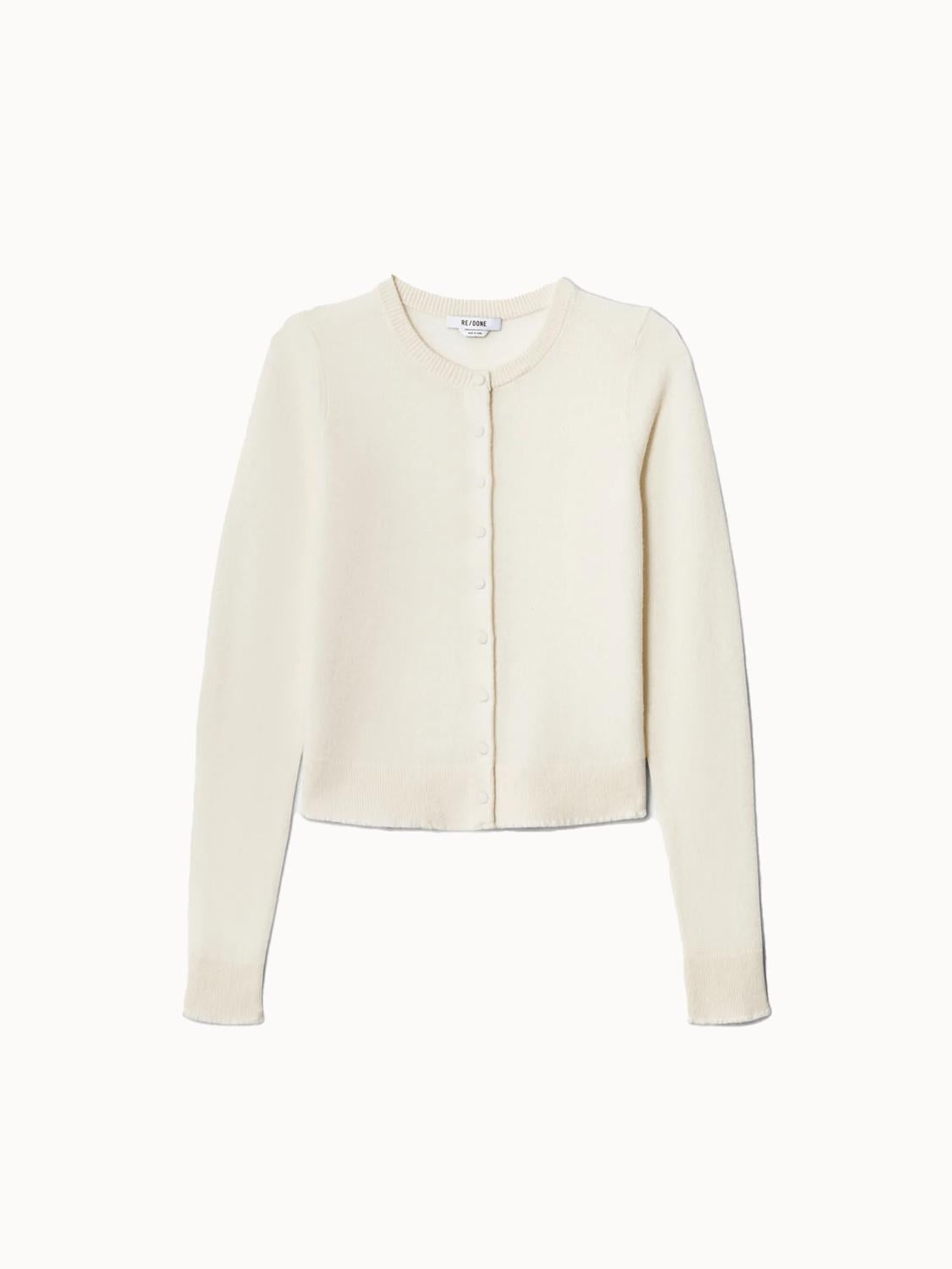 Cashmere Crewneck Cardigan