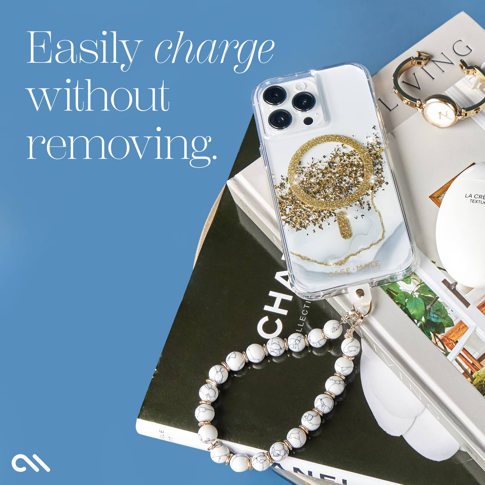 Marble Phone Wristlet