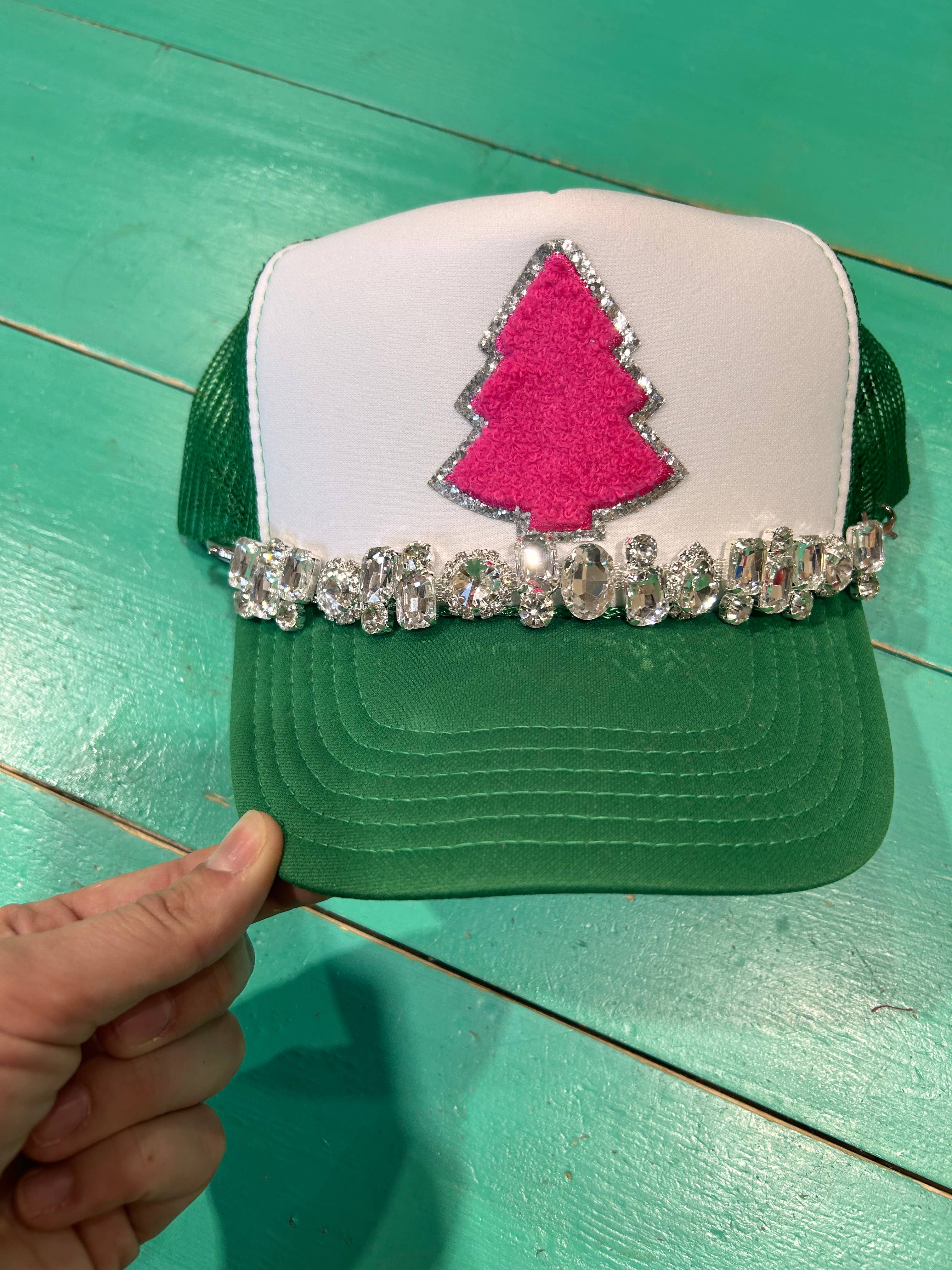 Pink Tree Trucker Hat