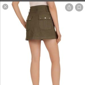 Denim Military Skirt