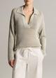 Italian Coated Polo Sweater