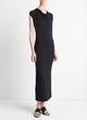 Draped Cowl Neck Dress