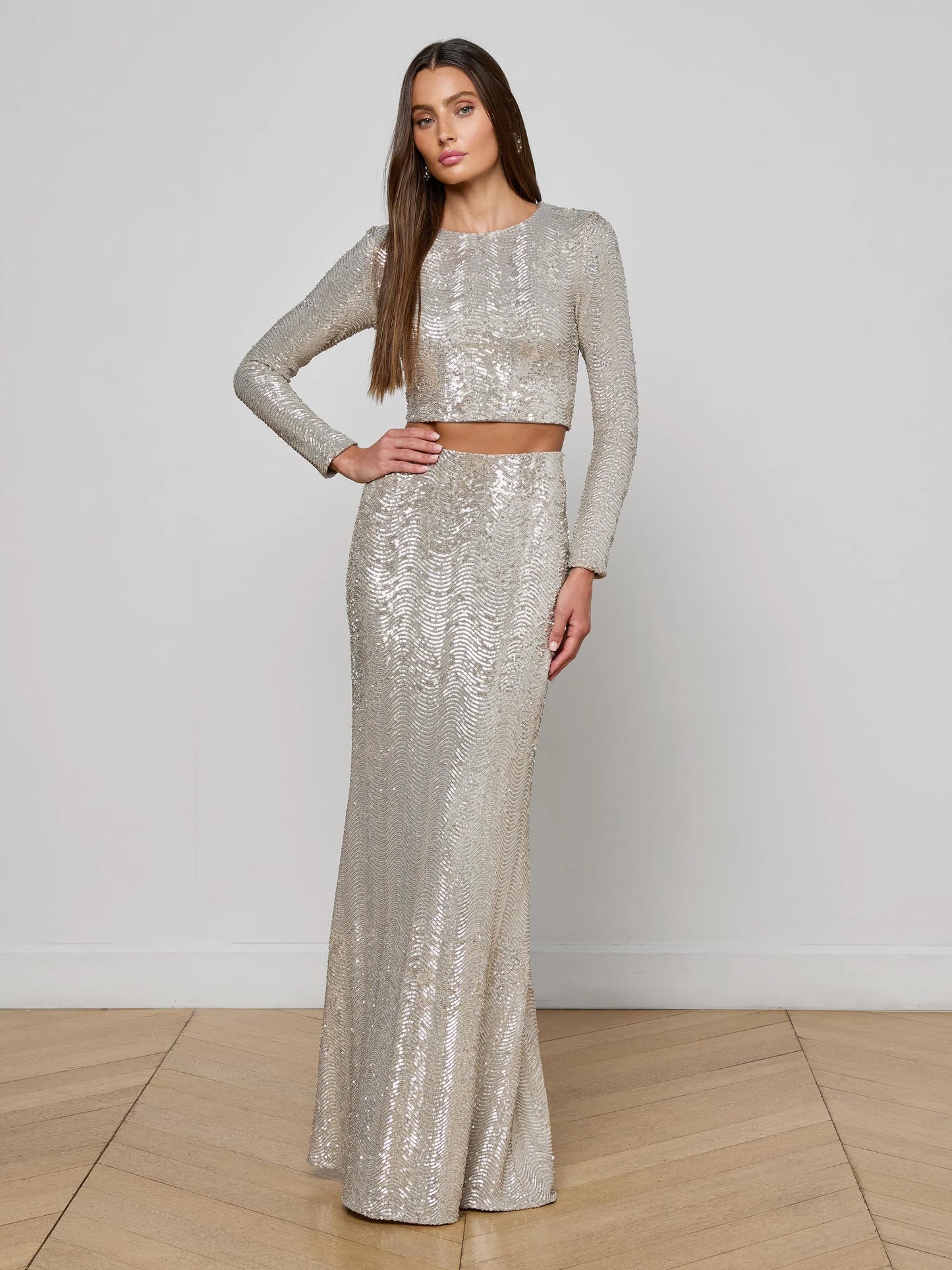 Zeta Sequin Maxi Skirt