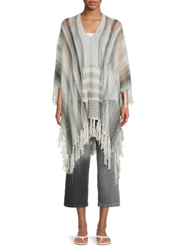 Open Knit Poncho