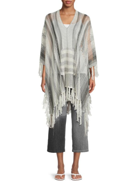 Open Knit Poncho