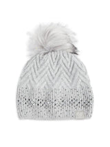Faux Fur Trim Wool & Cashmere Beanie