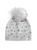 Faux Fur Pom Cashmere Blend Beanie