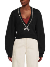 Embellished Bow Sweater