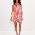 INNA SLEEVELESS POPLIN MINI DRESS