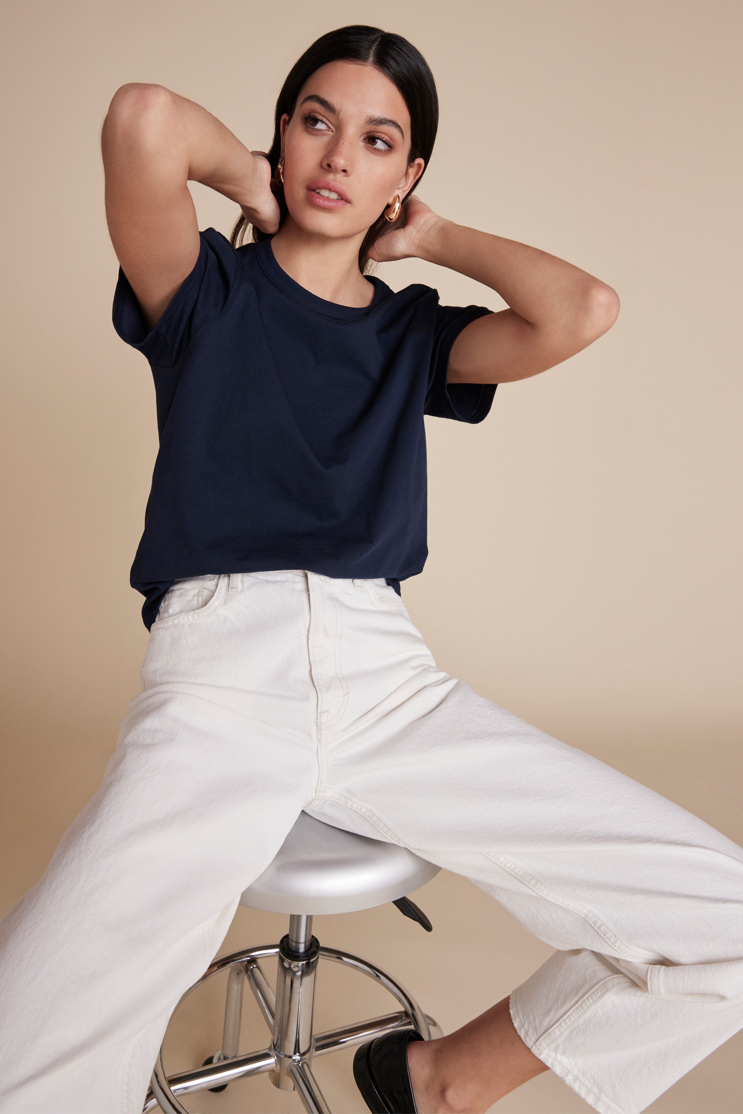 The Iconically Soft Perfect Tee In Navy