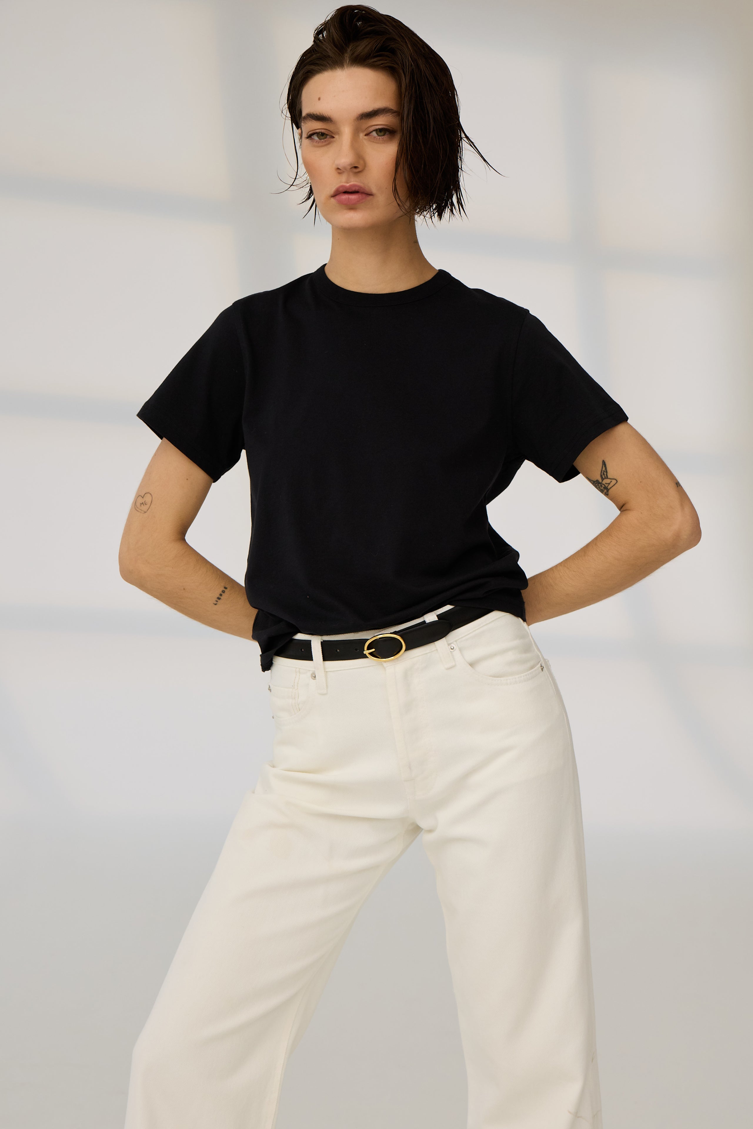 The Iconically Soft Perfect Tee in Black