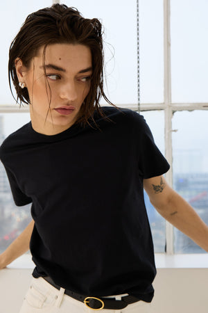 The Iconically Soft Perfect Tee in Black