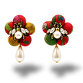 Gucci Flora Red Bumblebee Drop Earrings