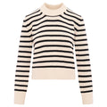 The Favorite Crew in Black & Cream Stripe