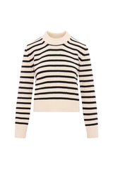 The Favorite Crew in Black & Cream Stripe