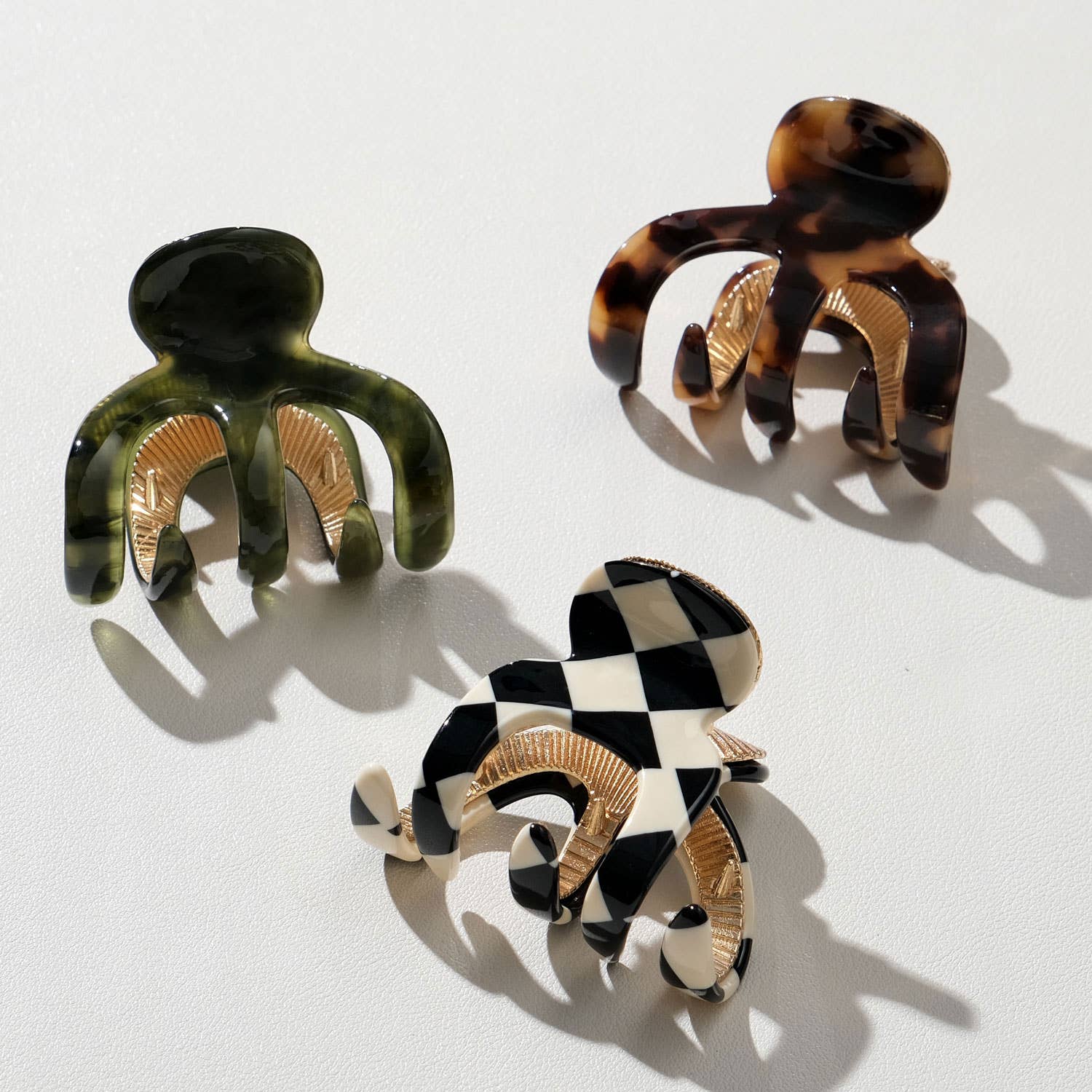 Jade Metal Claw Clip
