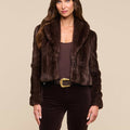 Davy Crop Faux Fur Jacket