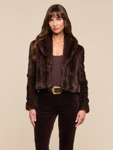 Davy Crop Faux Fur Jacket