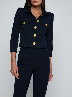 KUMI CRPPD FITTED JACKET