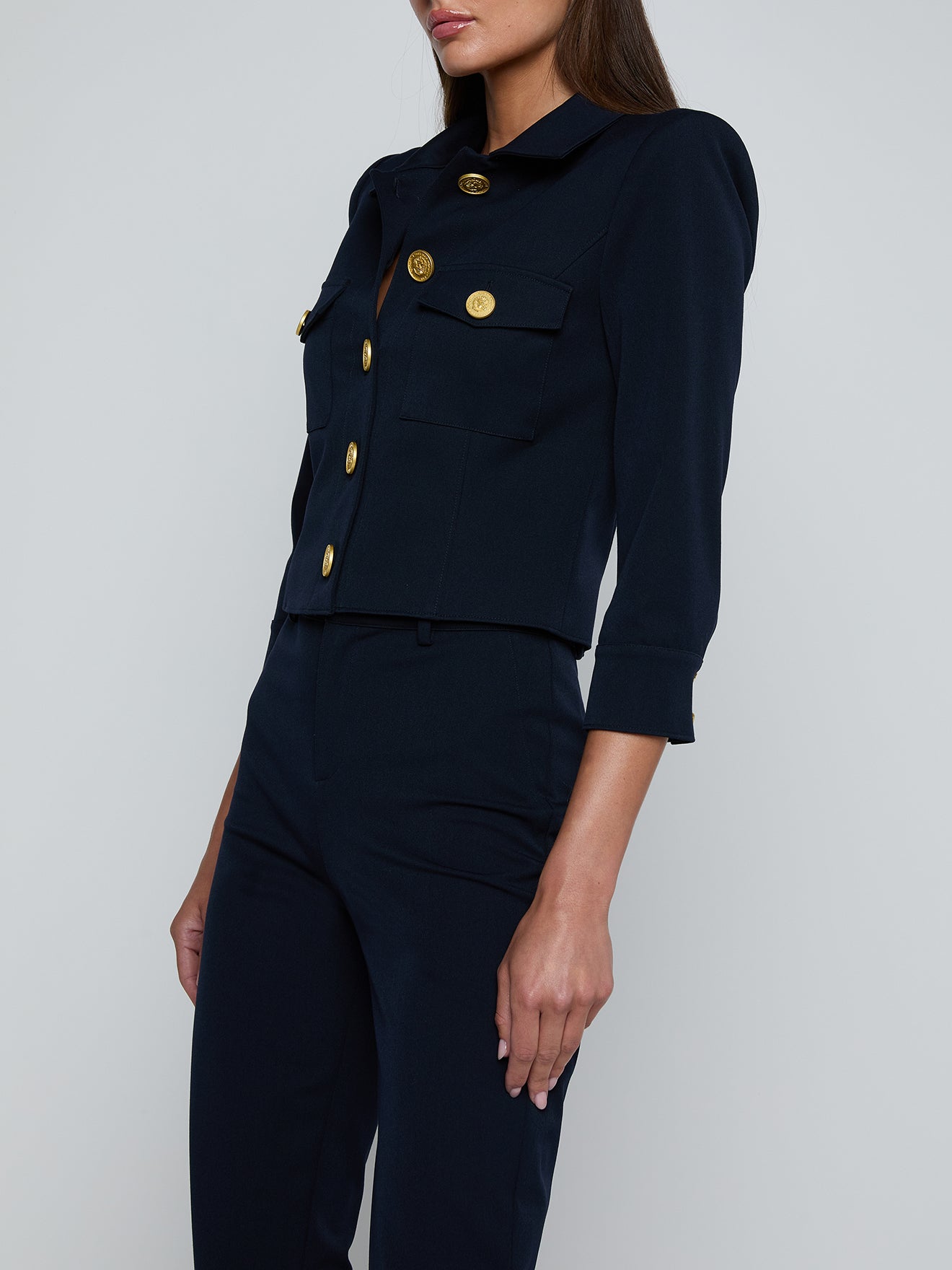 KUMI CRPPD FITTED JACKET