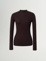 Wool Mock Neck Sweater