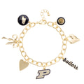 Purdue Enamel Charm Bracelet