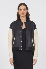 Mae Washed Leather Jacket