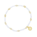 City Petals Pearl Beaded Stretch Bracelet