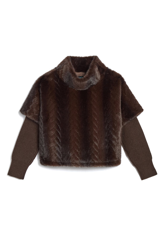 The Stanwyck Pullover Sweatshirt with Knit Sleeves