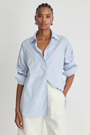 BLUE AND WHITE STRIPES