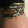 Hermes 18K Gold Plated Cuff Bracelet