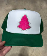 Pink Tree Trucker Hat