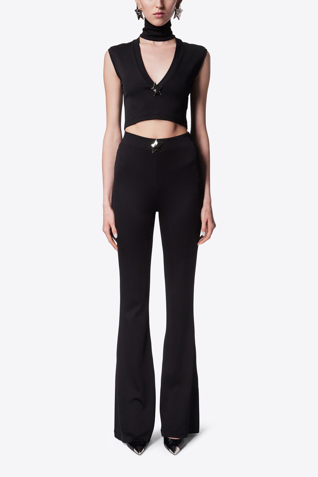 Star Stud Flare Pant