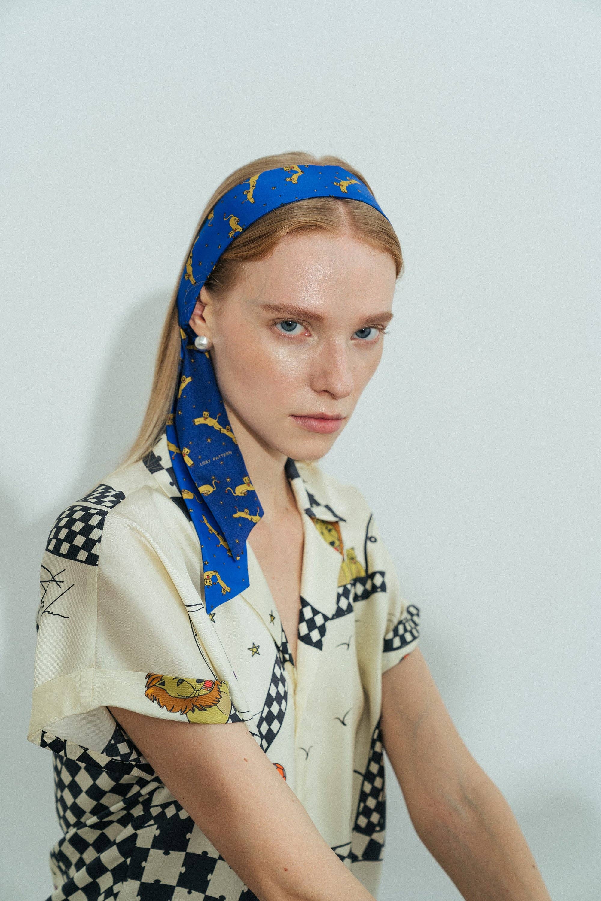 "Journey" Silk Skinny Scarf