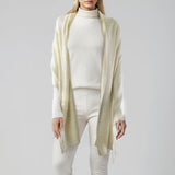 Cashmere Ribbed Wrap