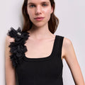 Pamela Flower Knit Tank