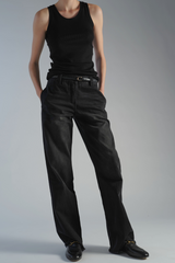 Soren Jersey Tank, Black