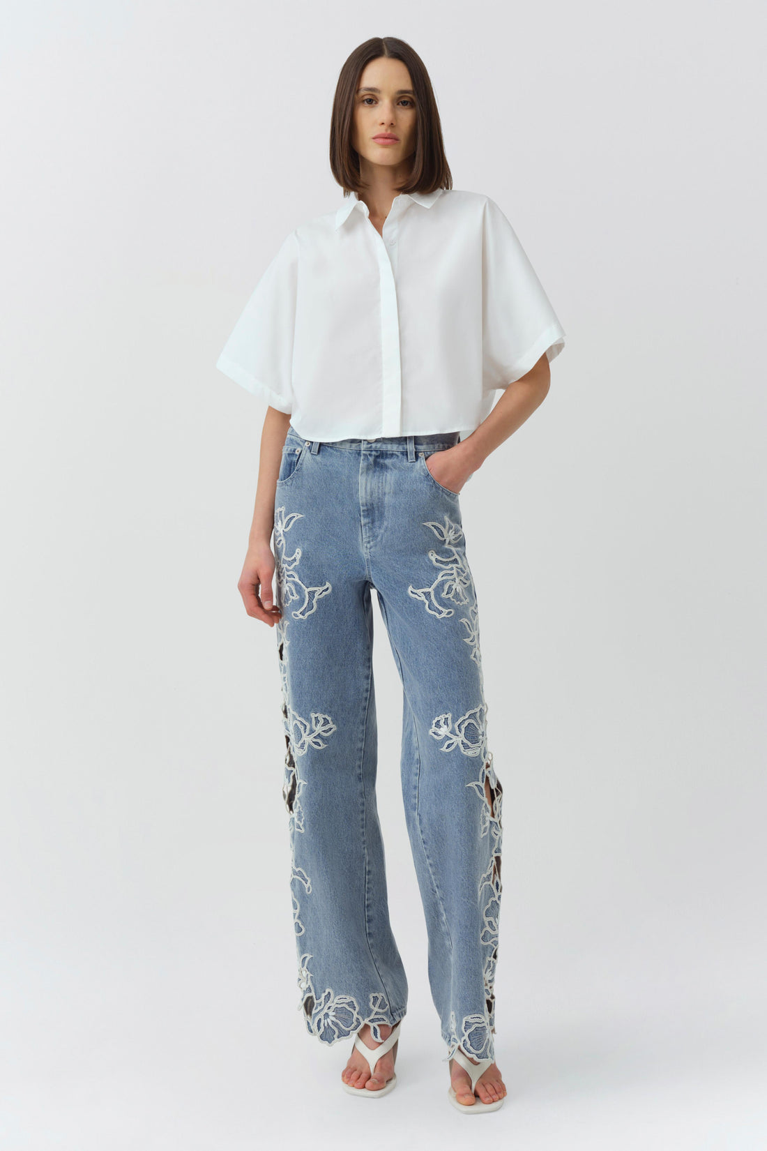 Porter Embroidered Jean