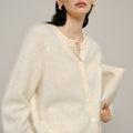 Brushed Cashmere Cardigan