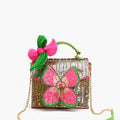 Glam Doll Floral Top Handle Bag