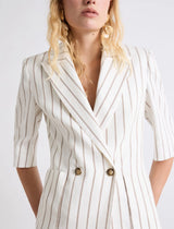 Straight Linen Blazer