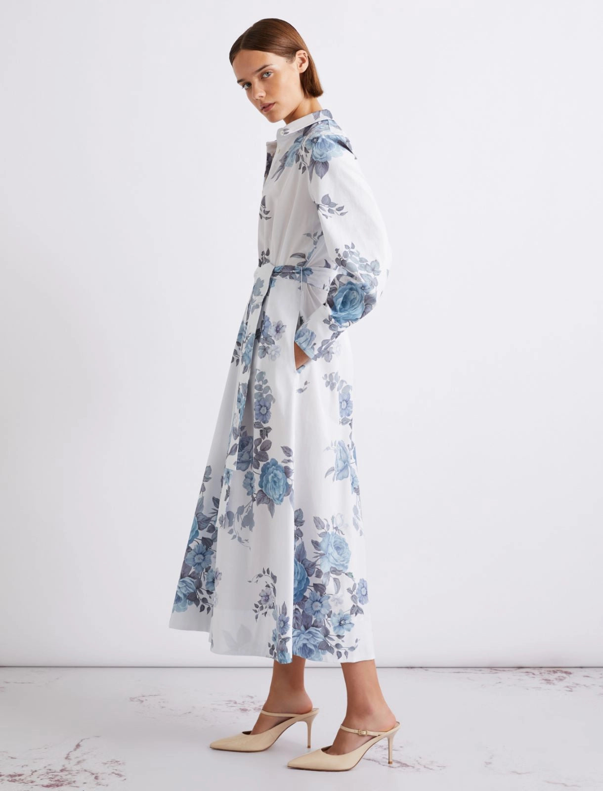 Stretch Poplin Dress