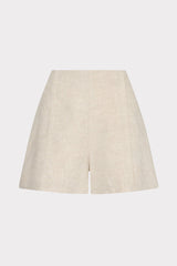 Linen Pleated Shorts