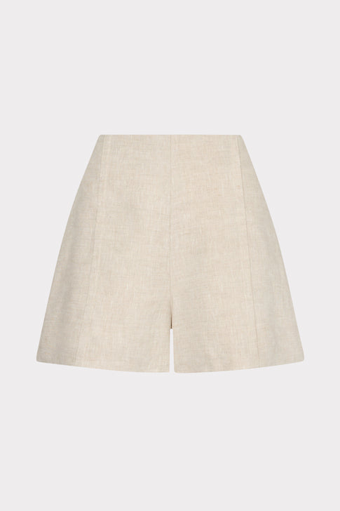 Linen Pleated Shorts