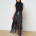 Karolina Maxi Fringe Skirt