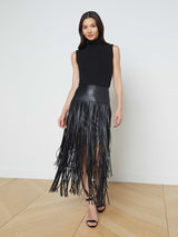 Karolina Maxi Fringe Skirt