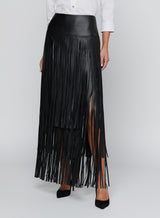 KAROLINE MAXI FRINGE SKIRT
