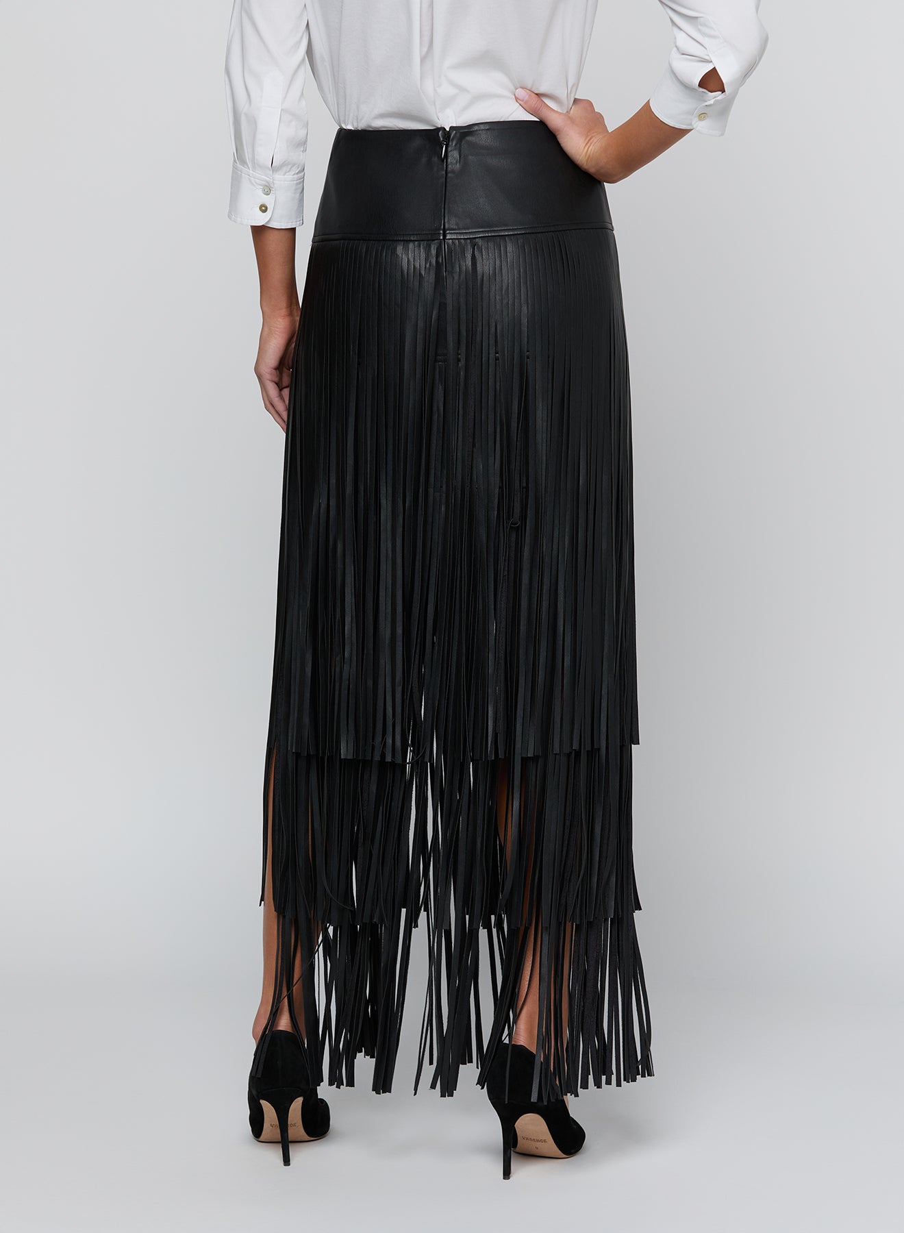 KAROLINE MAXI FRINGE SKIRT