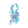 Silk Skinny Scarf- Blue