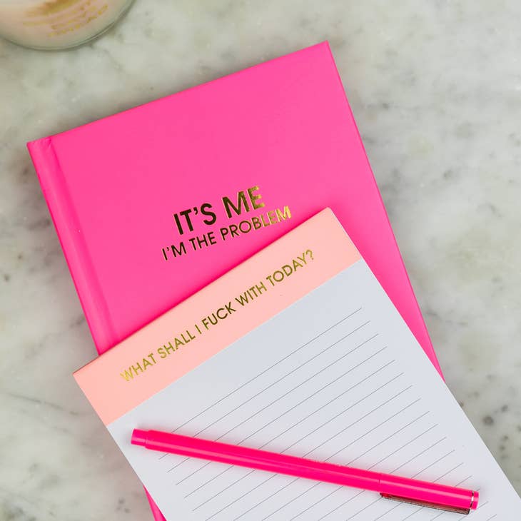 "It's Me. I'm the Problem" Pink Journal